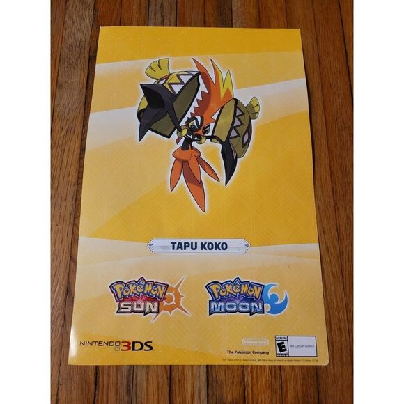 Nintendo 3DS Pokemon Moon And Sun Promo Posters - Picture 7 of 7